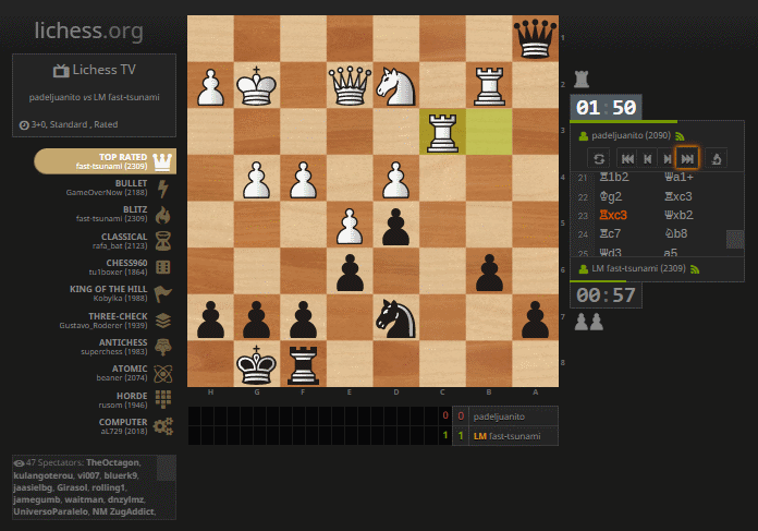 Trap spectators in a box - Lichess.org