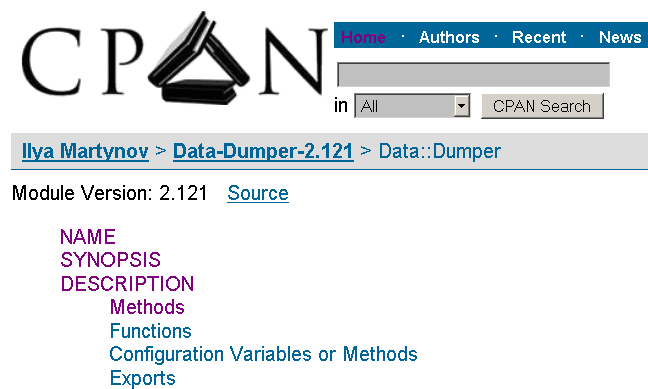 CPAN - Distinguish visited vs. non-visited links