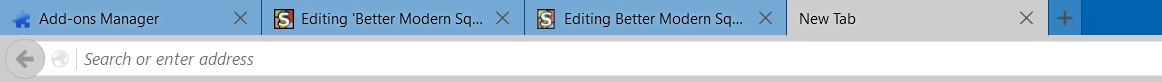 Better Modern Square Tabs for Firefox Australis