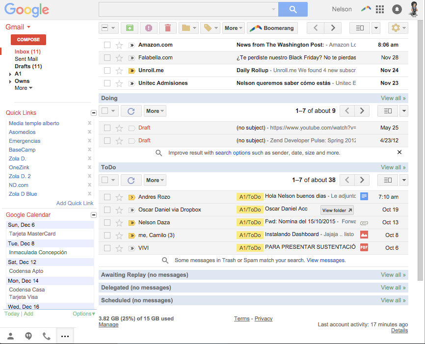 GMail Compact Clean Clear