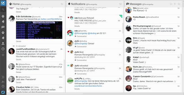 TweetDeck Wide + Round Profile Pictures