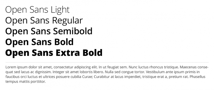 Open Sans for all