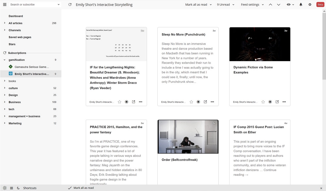 Inoreader Feedly Skin