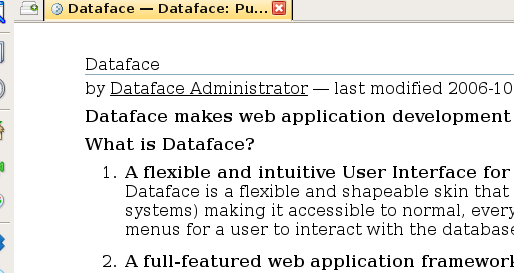 Print Dataface Website