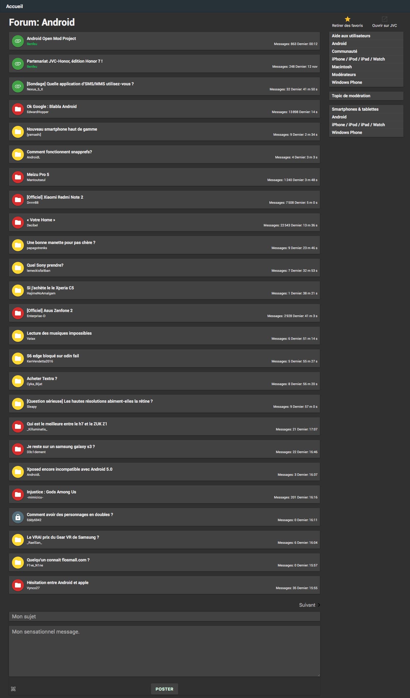 JVForum - Material Dark