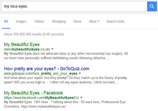 My nice eyes