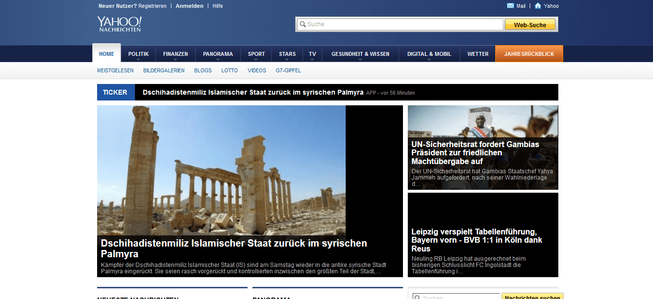 Yahoo Nachrichten Beautifier