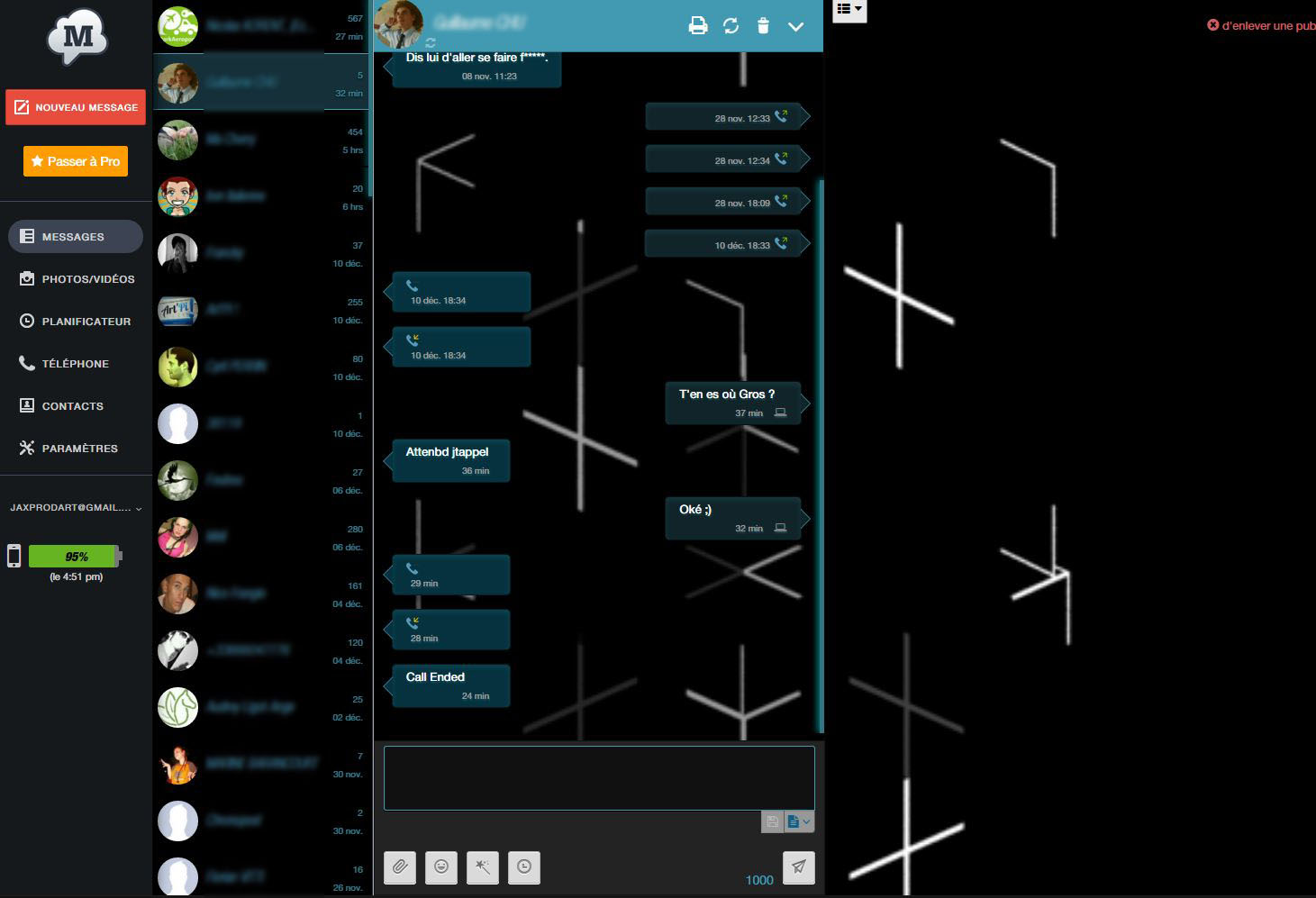 mightytext.net Dark Animated