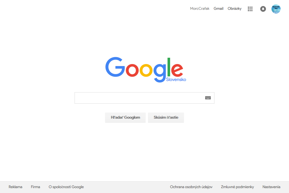Google with Product Sans font