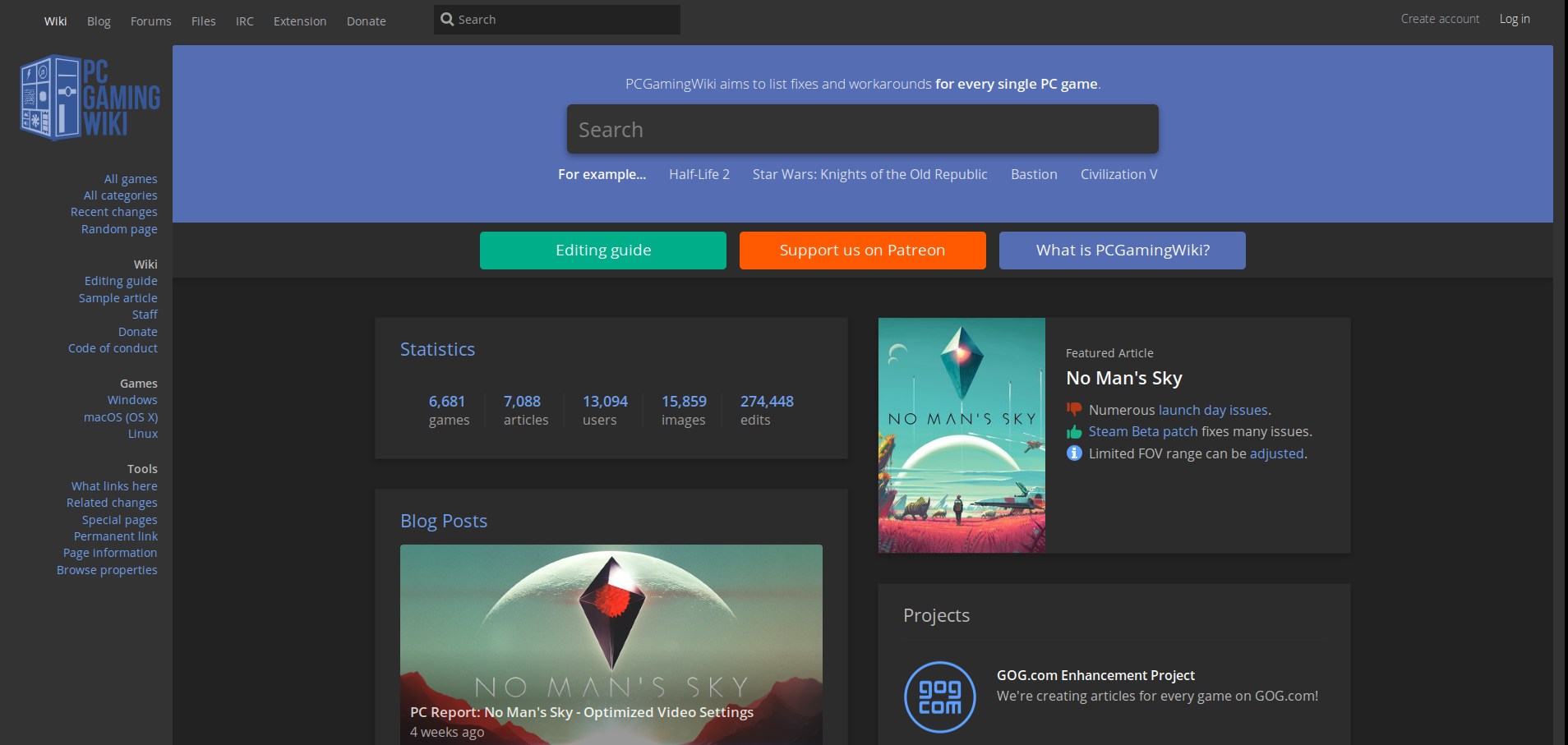 PC Gaming Wiki - Dark Grey