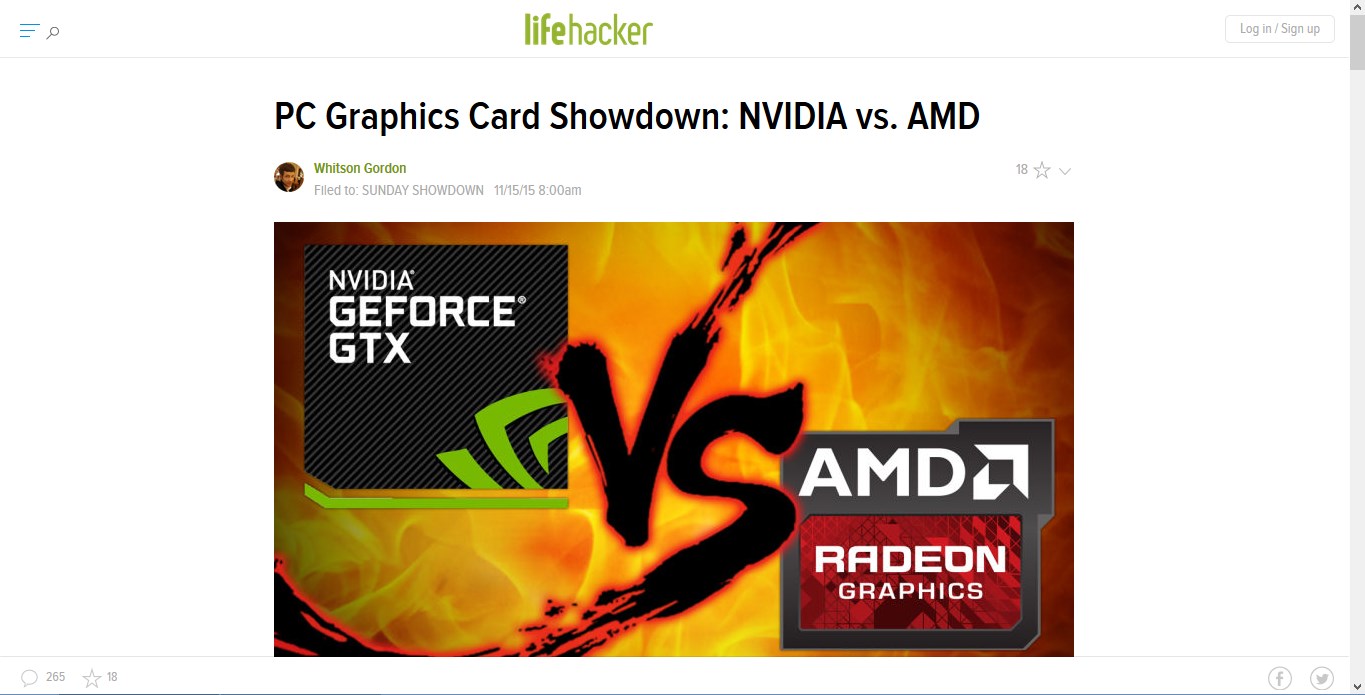 Lifehacker - Removed Sidebar