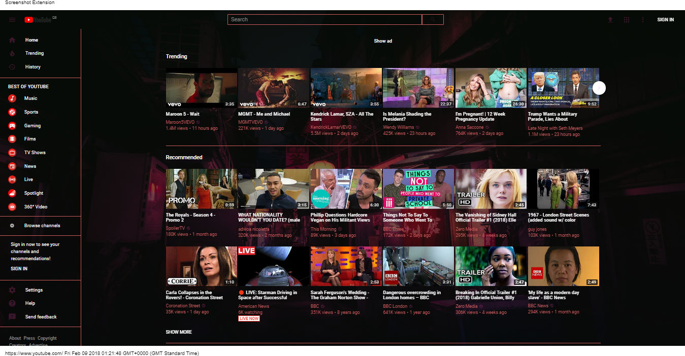 Build your youtube theme