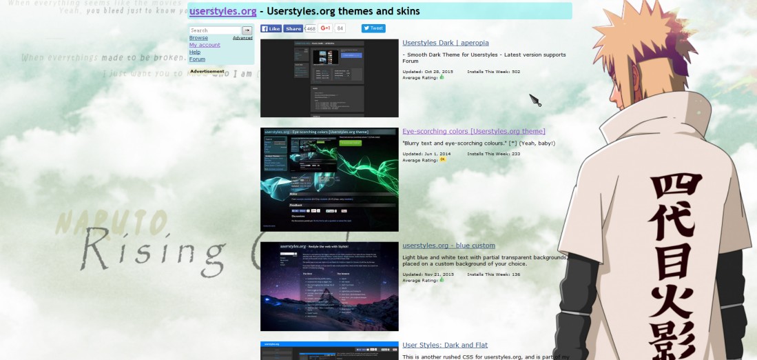 userstyles.org (NARUTO)