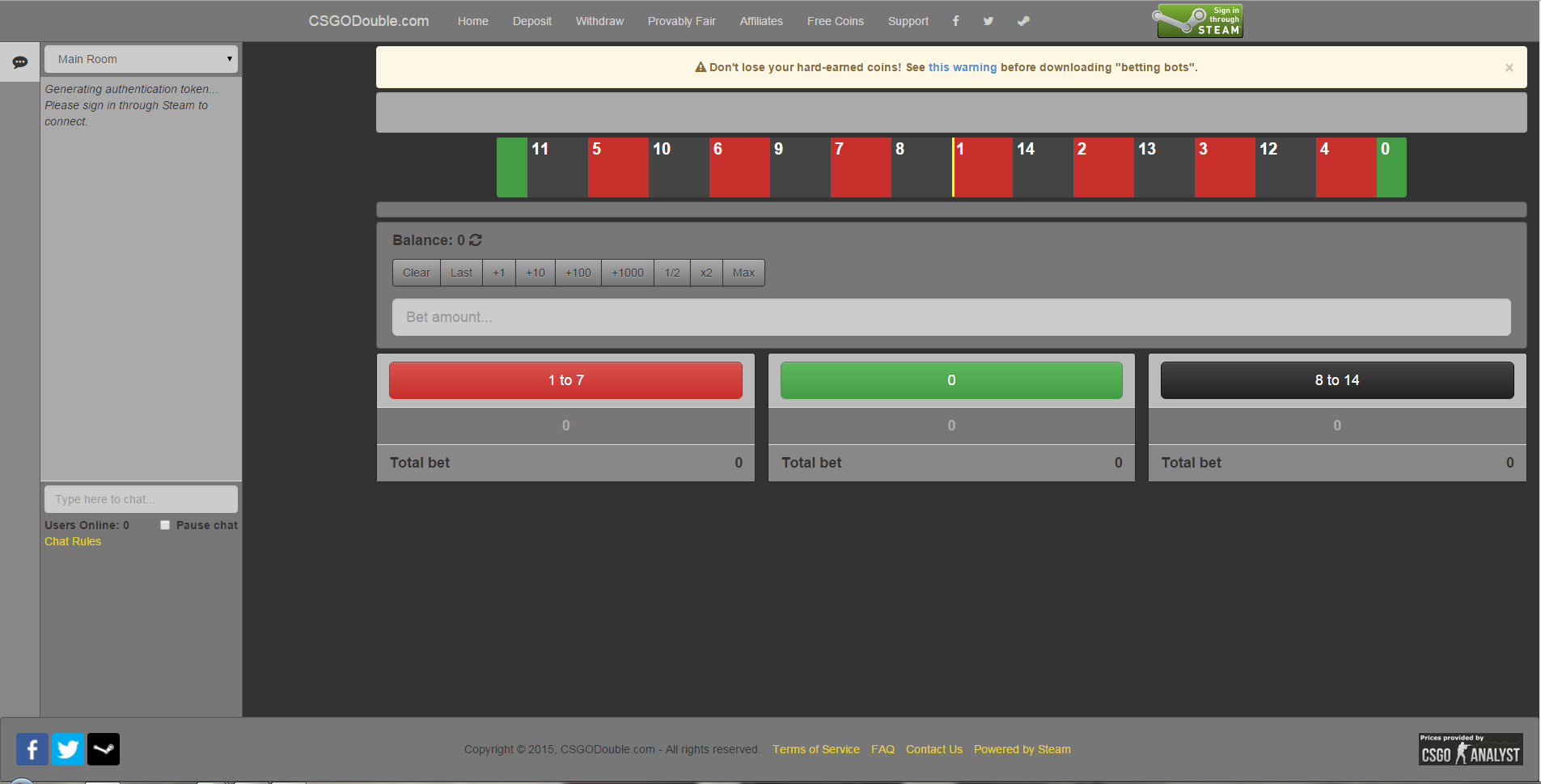 CSGODOUBLE Dark skin v0.11