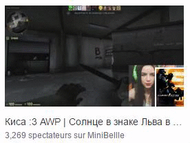 Twitch - hide games covers when mouse hover.