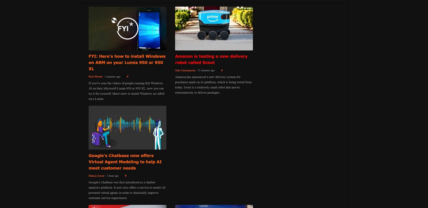 Neowin.net - Black & Orange [PocketAppZ]