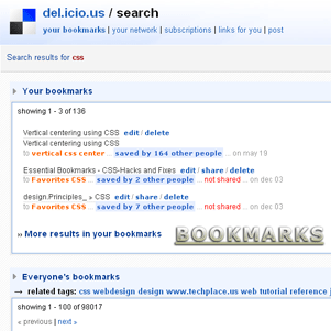 delicious vibes:  del.icio.us with netvibes look