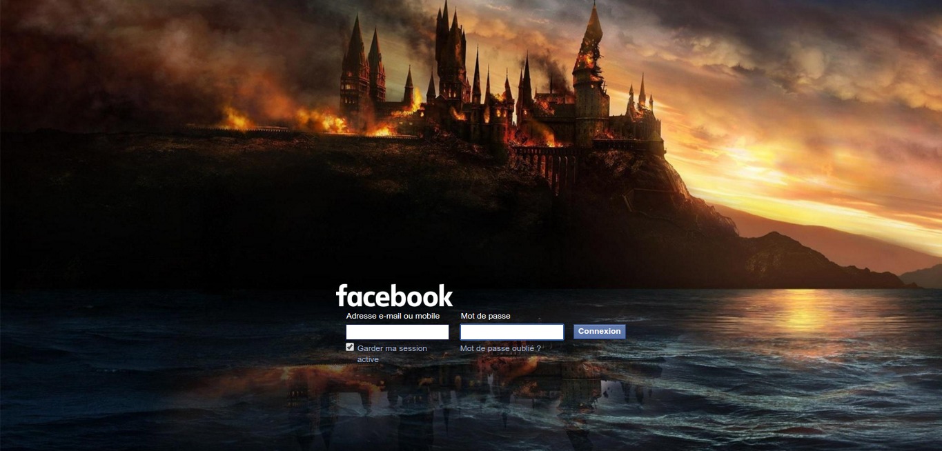 Harry potter facebook Login
