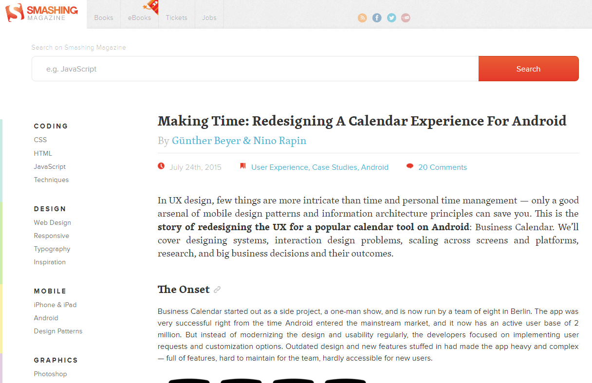 Smashing Magazine - Wide Readable!