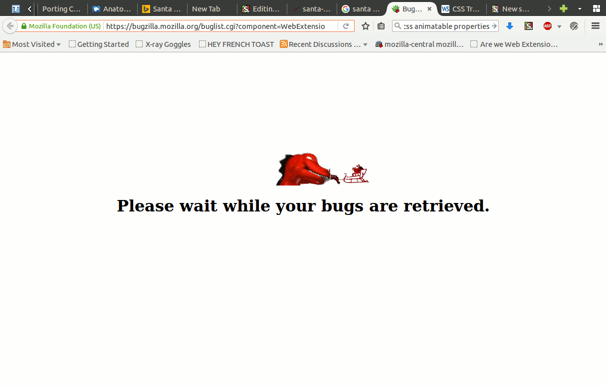 Santa meets Bugzilla