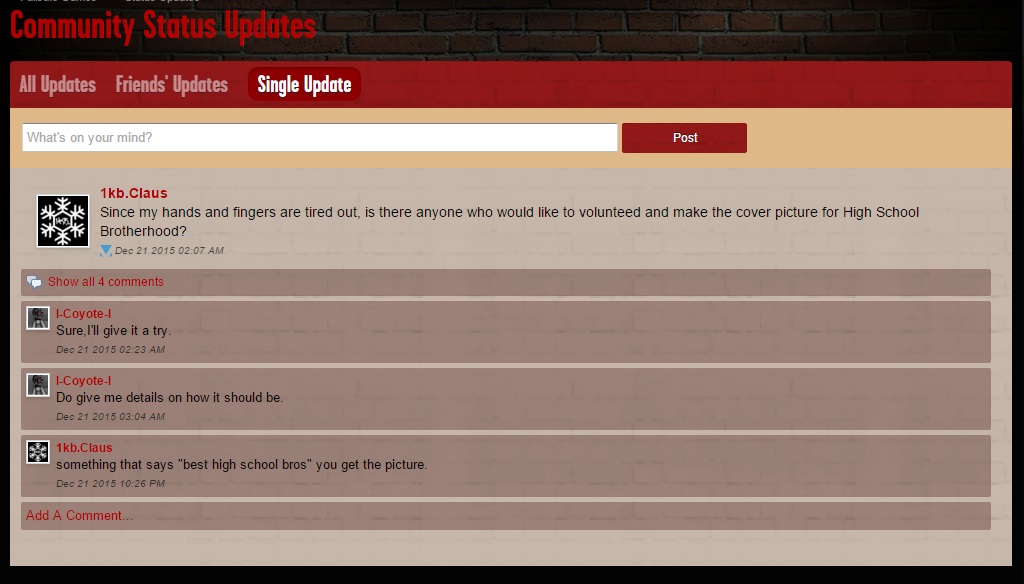 Failsafe Forums Status Update Fix