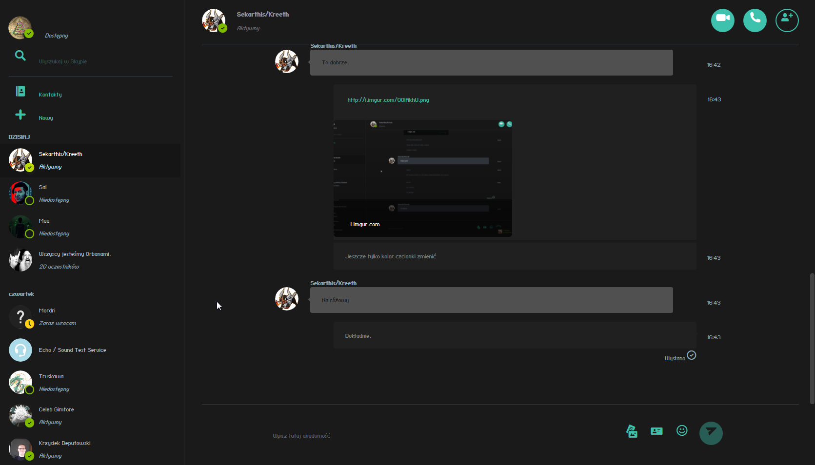 Dusky Gray Skype