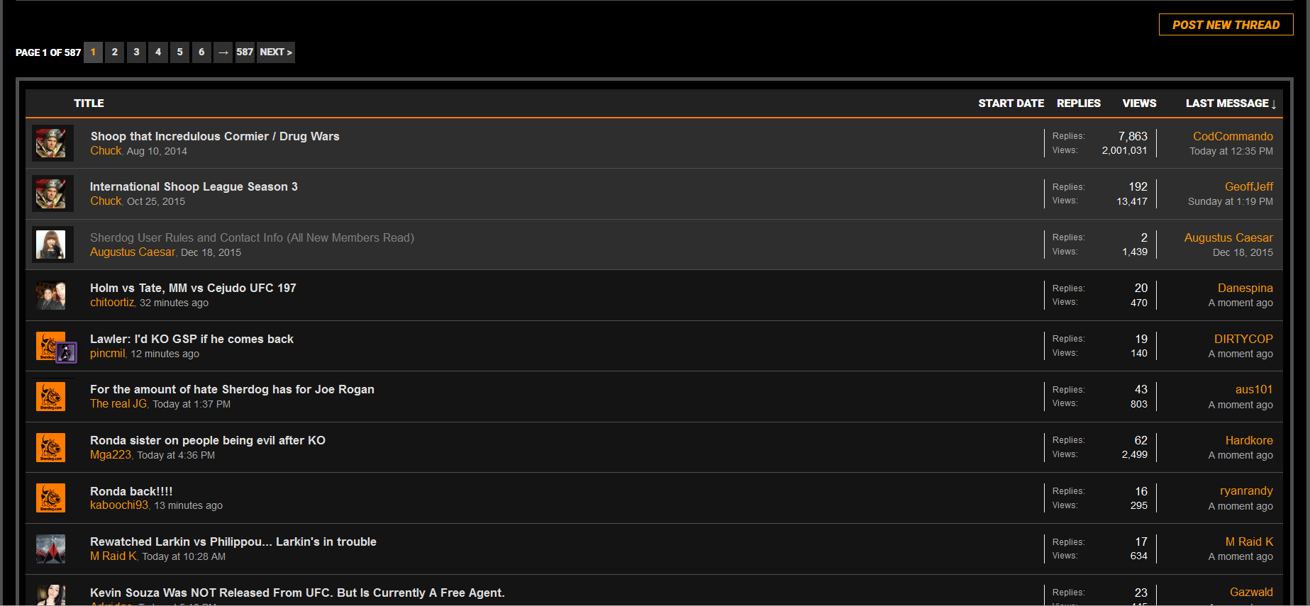 Sherdog Forum CSS