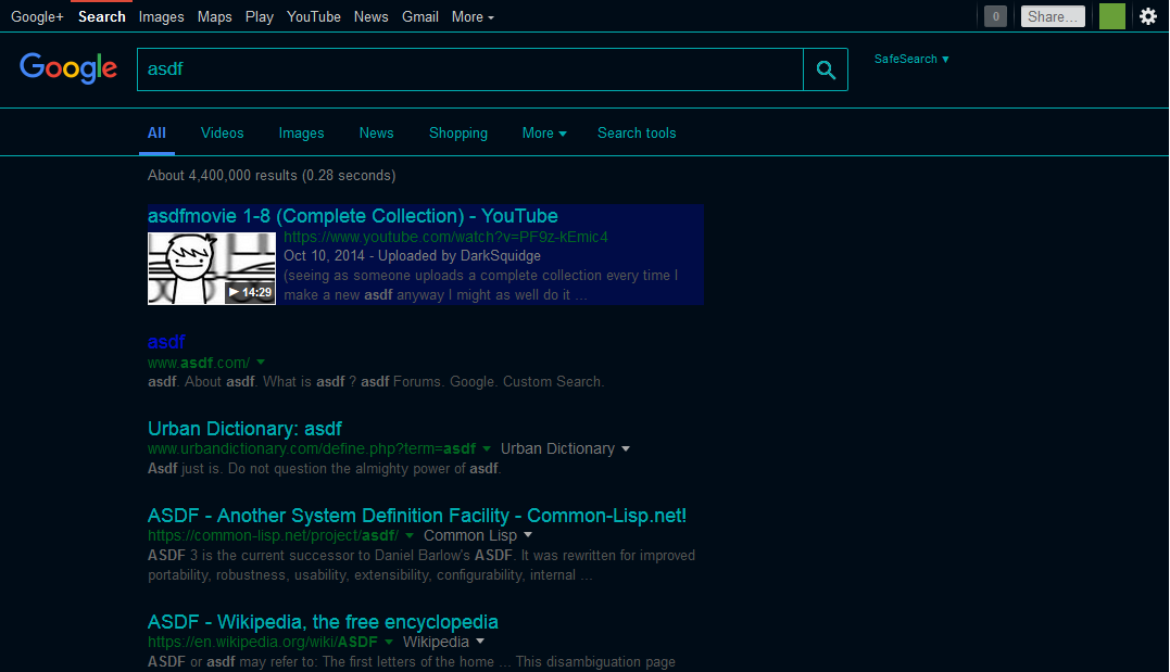 Google Dark Blue Project