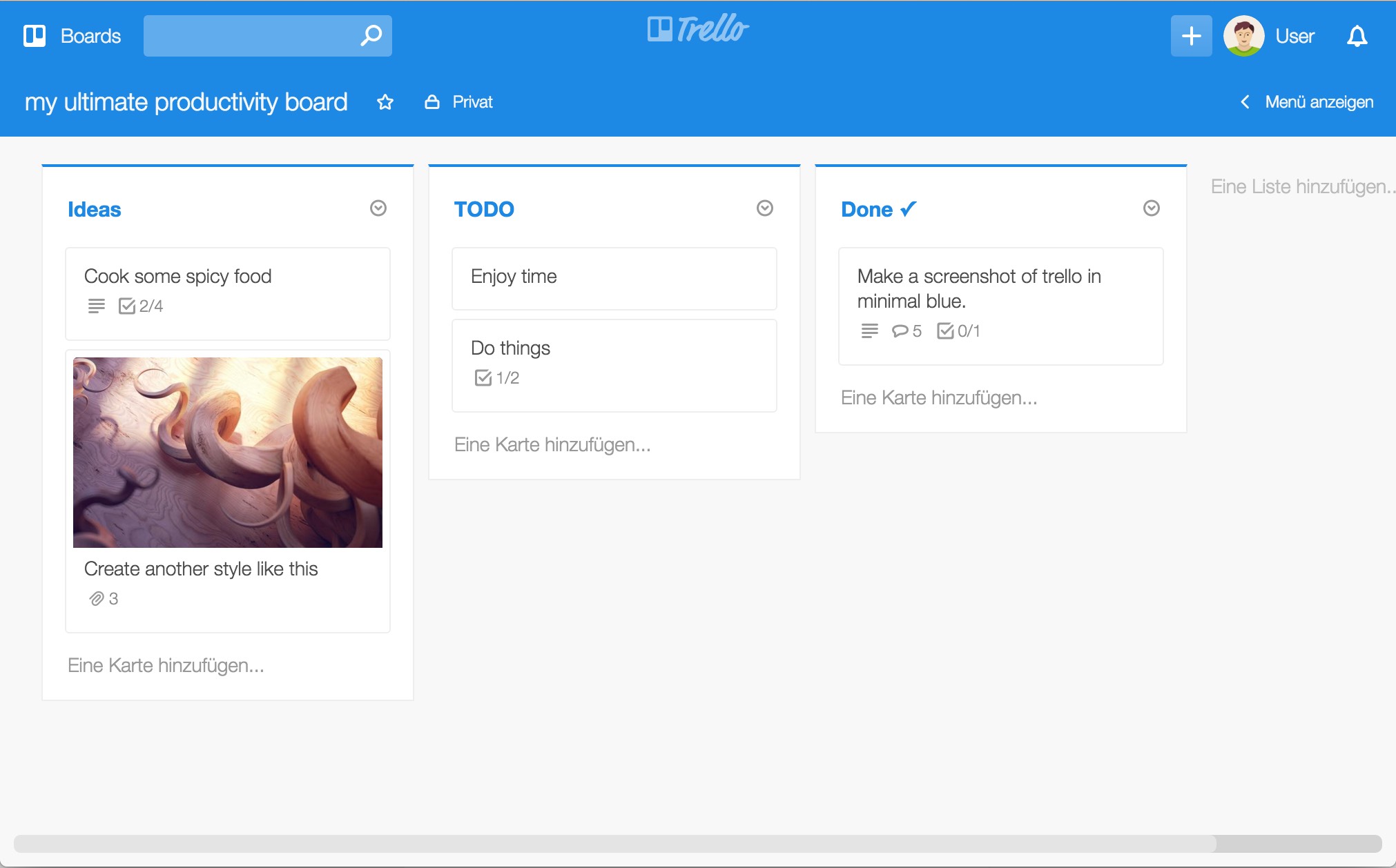 Trello - Minimal Blue