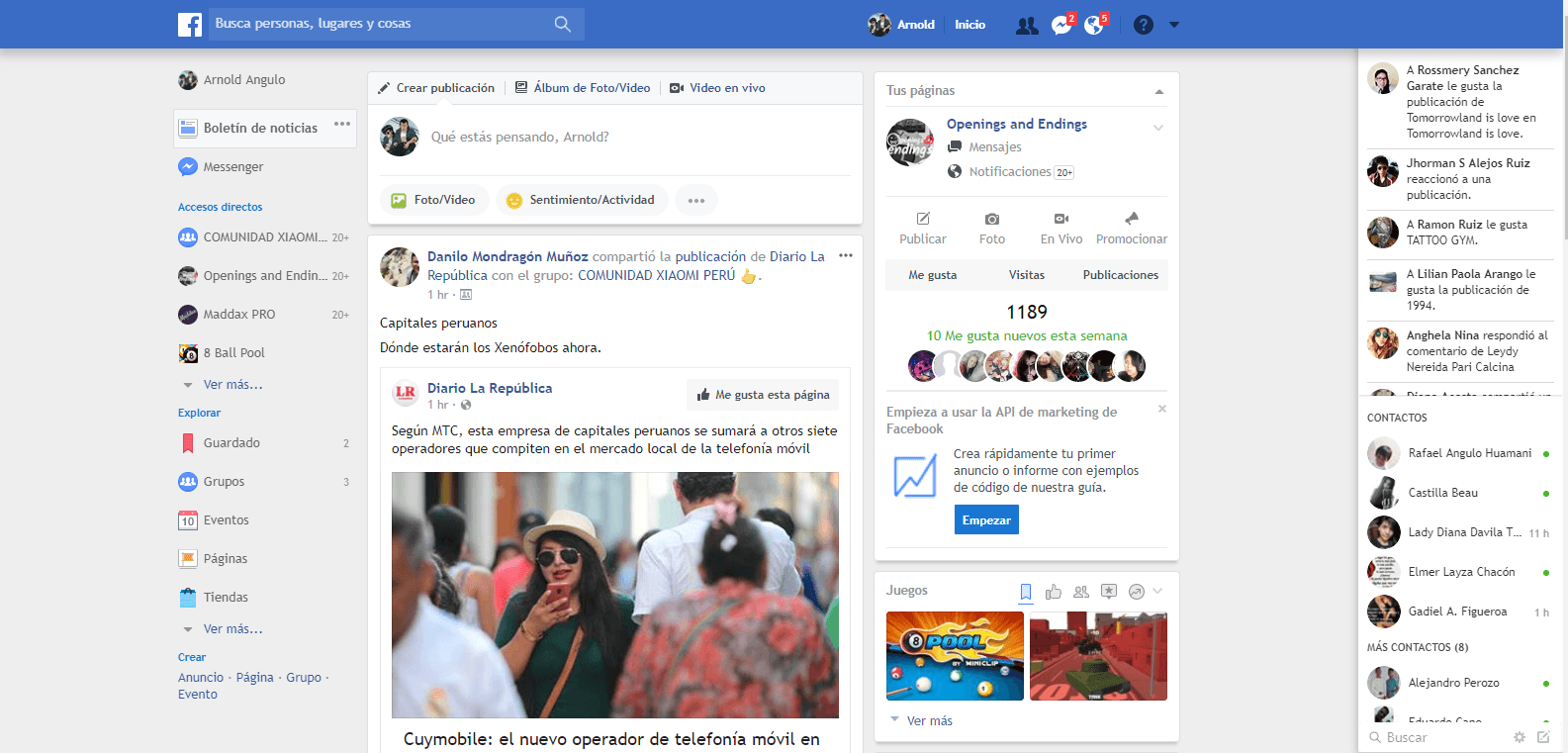 Facebook Minimal v2 - by Aran