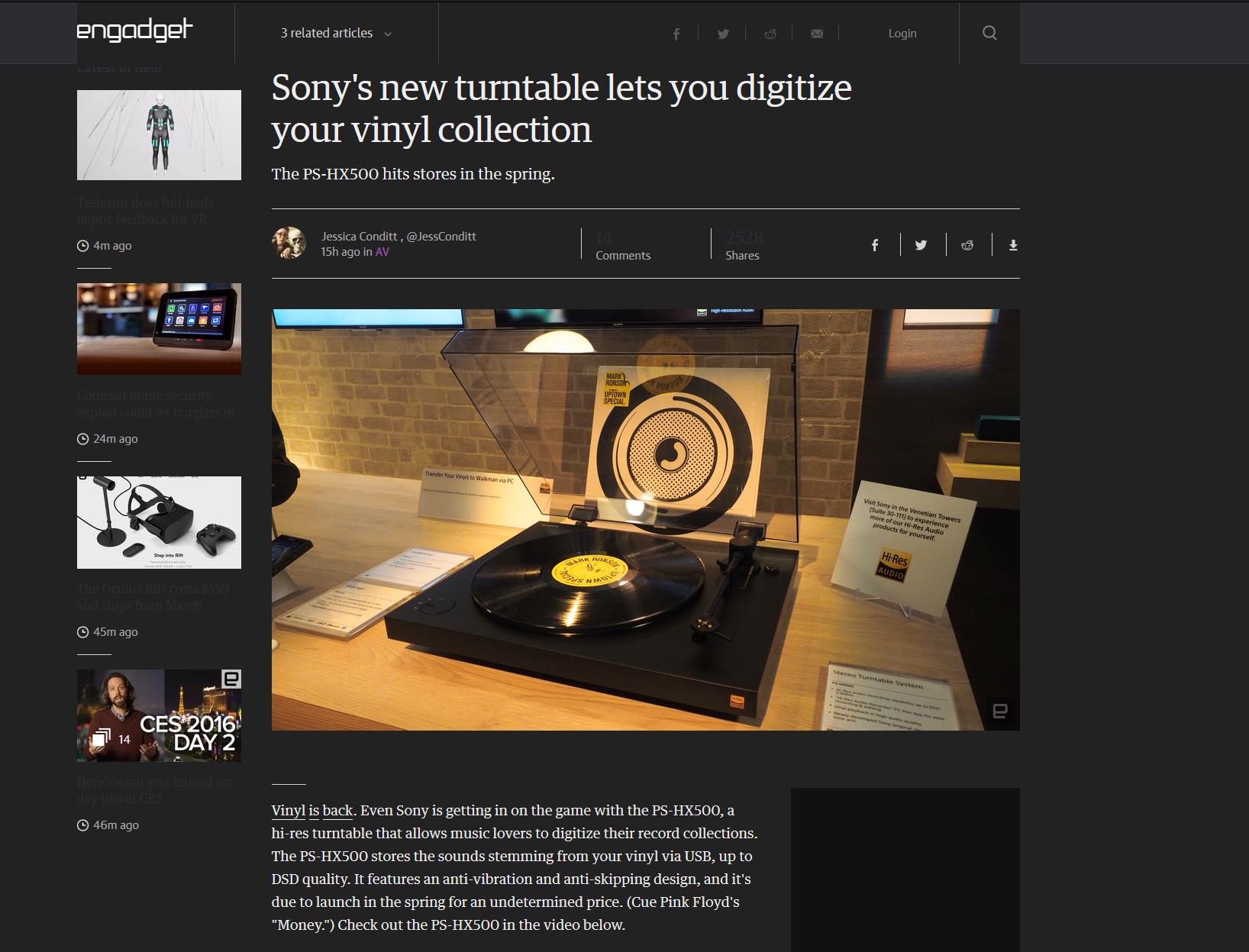 Engadget Dark (2016)