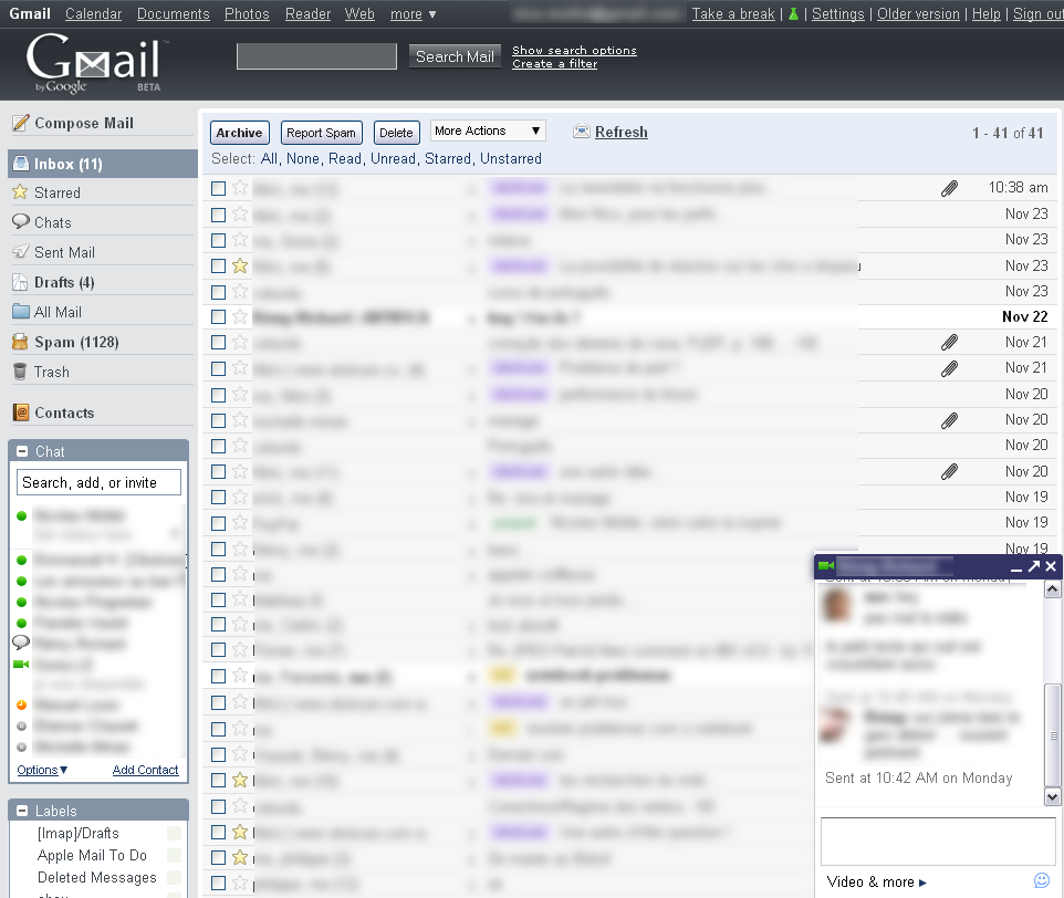 Gmail *Mobile me* [obsolete]