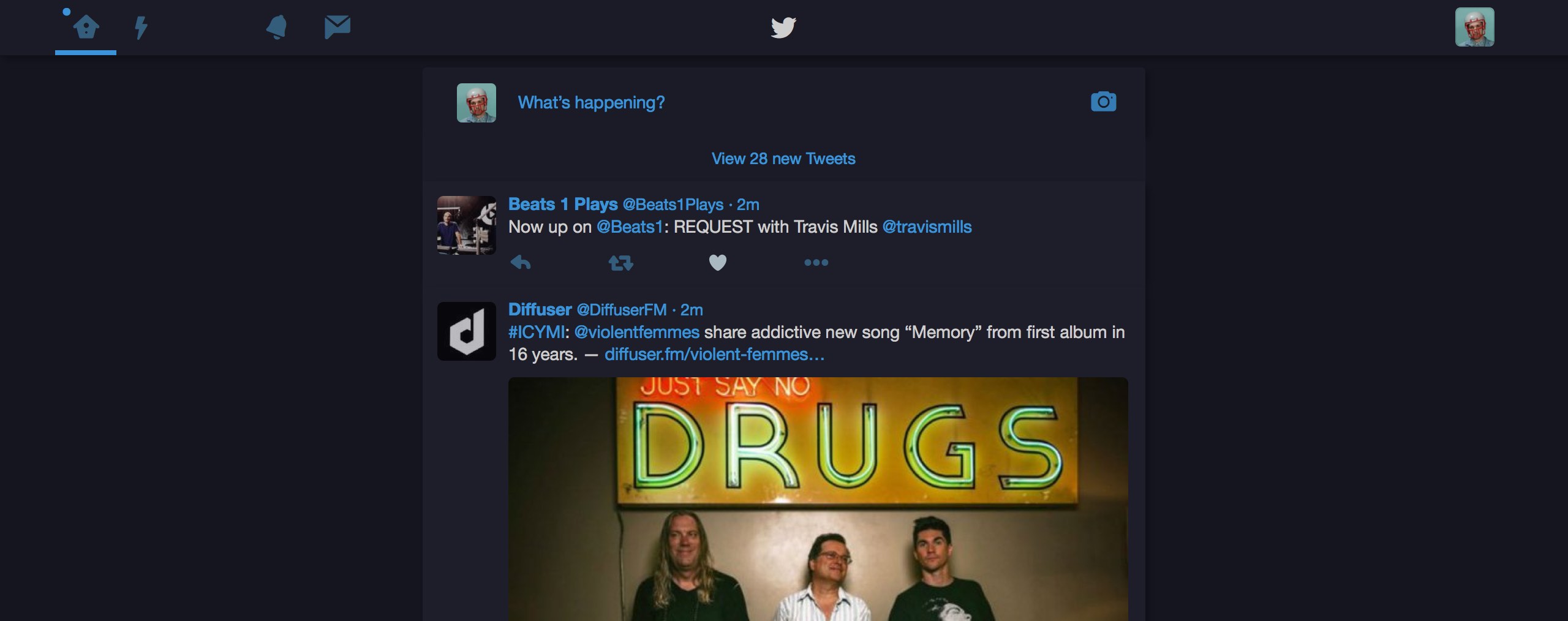 Twitter Theme. (blue version)