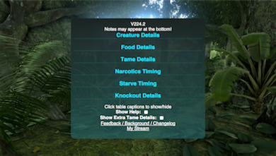 Ark Taming Calculator