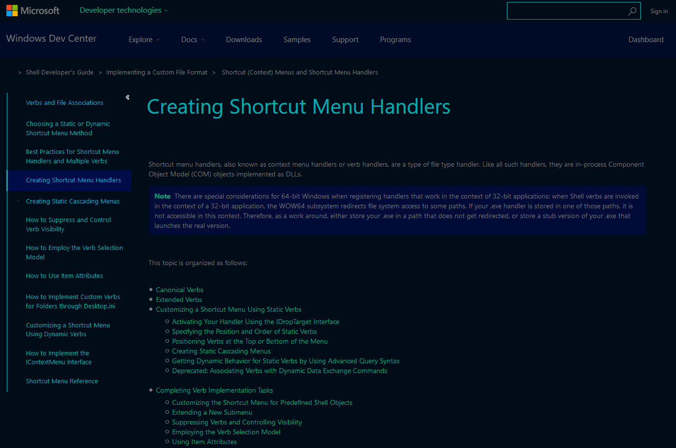 MSDN Dark Blue