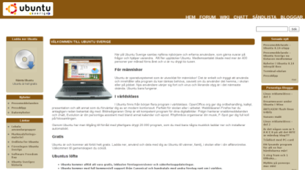 Ubuntu-se.org, minimal look