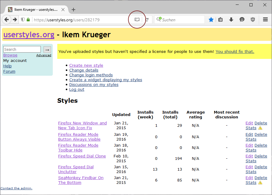 Reader Mode Button Always Visible