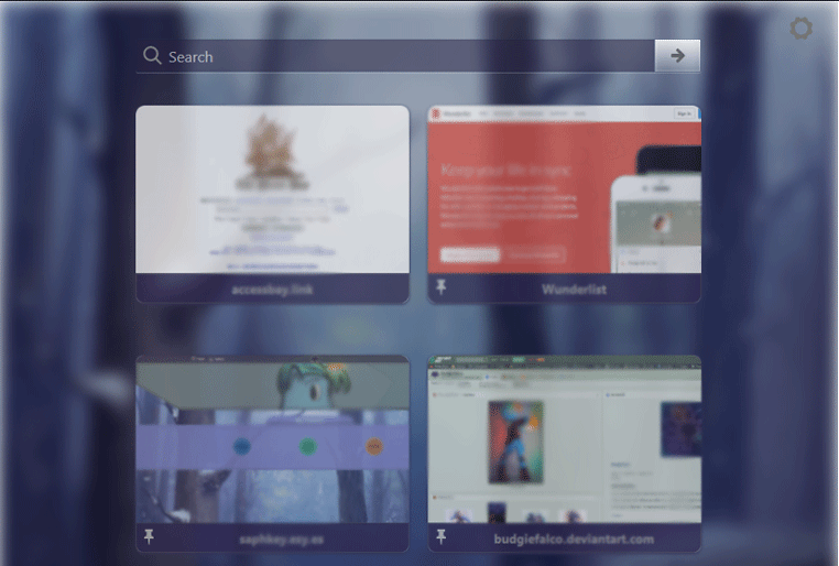 Firefox New Tab - Purple Winter (about:newtab)