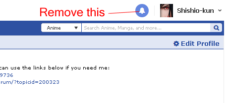 Remove the Notification Bell
