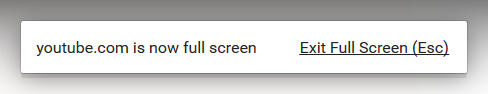 Chrome-style Fullscreen Indicator for Firefox