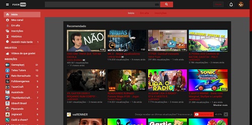 new style dark for youtube