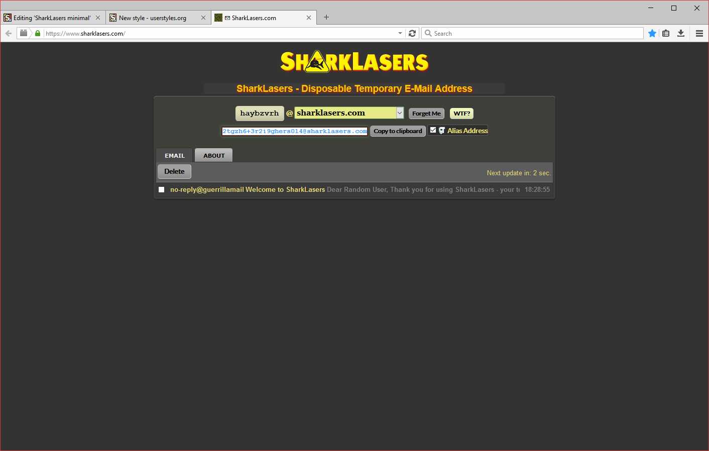 SharkLasers minimal