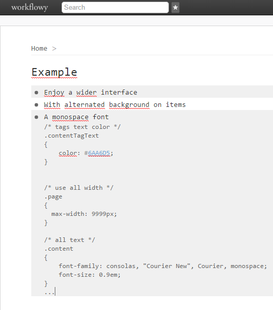 Useful Workflowy