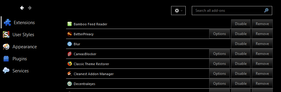 BM Firefox UI