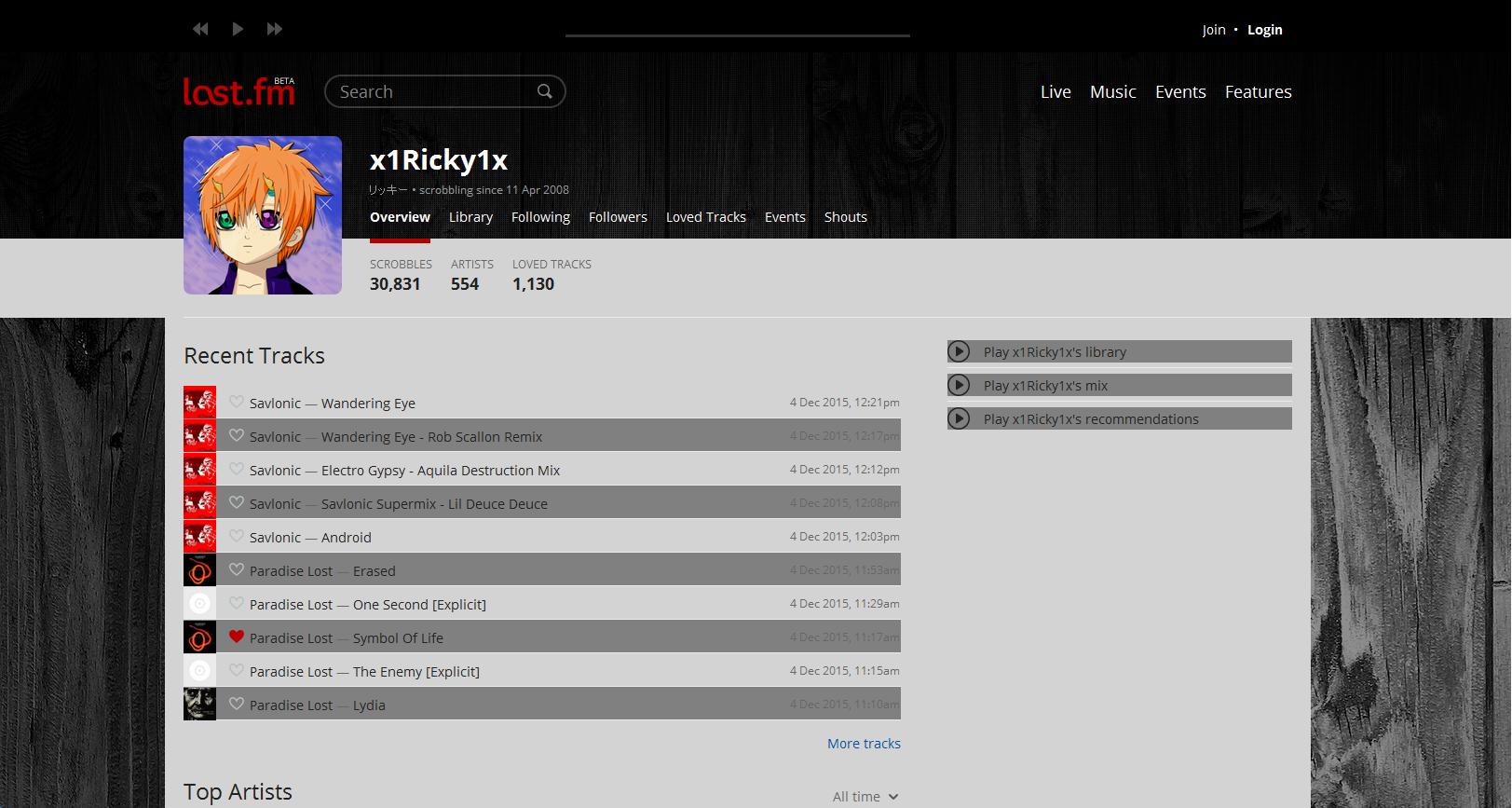 Last.fm - Blackwood v0.3