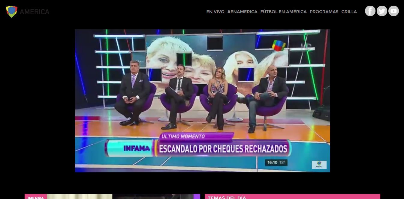 America Tv Argentina (Fondo oscuro)