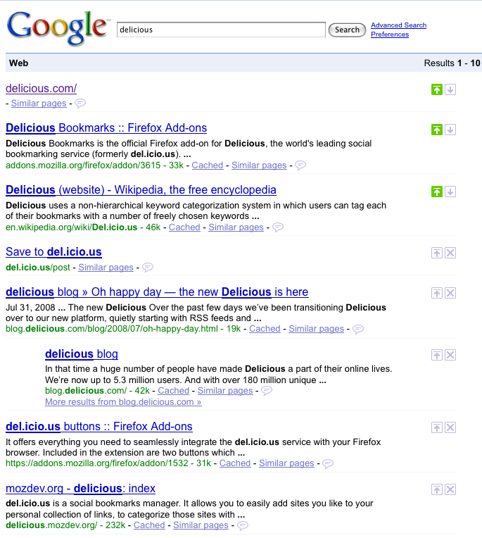Google SearchWiki Results Tweak
