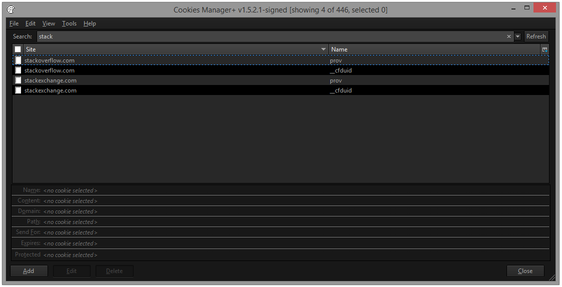 Cookies Manager+ FT DeepDark