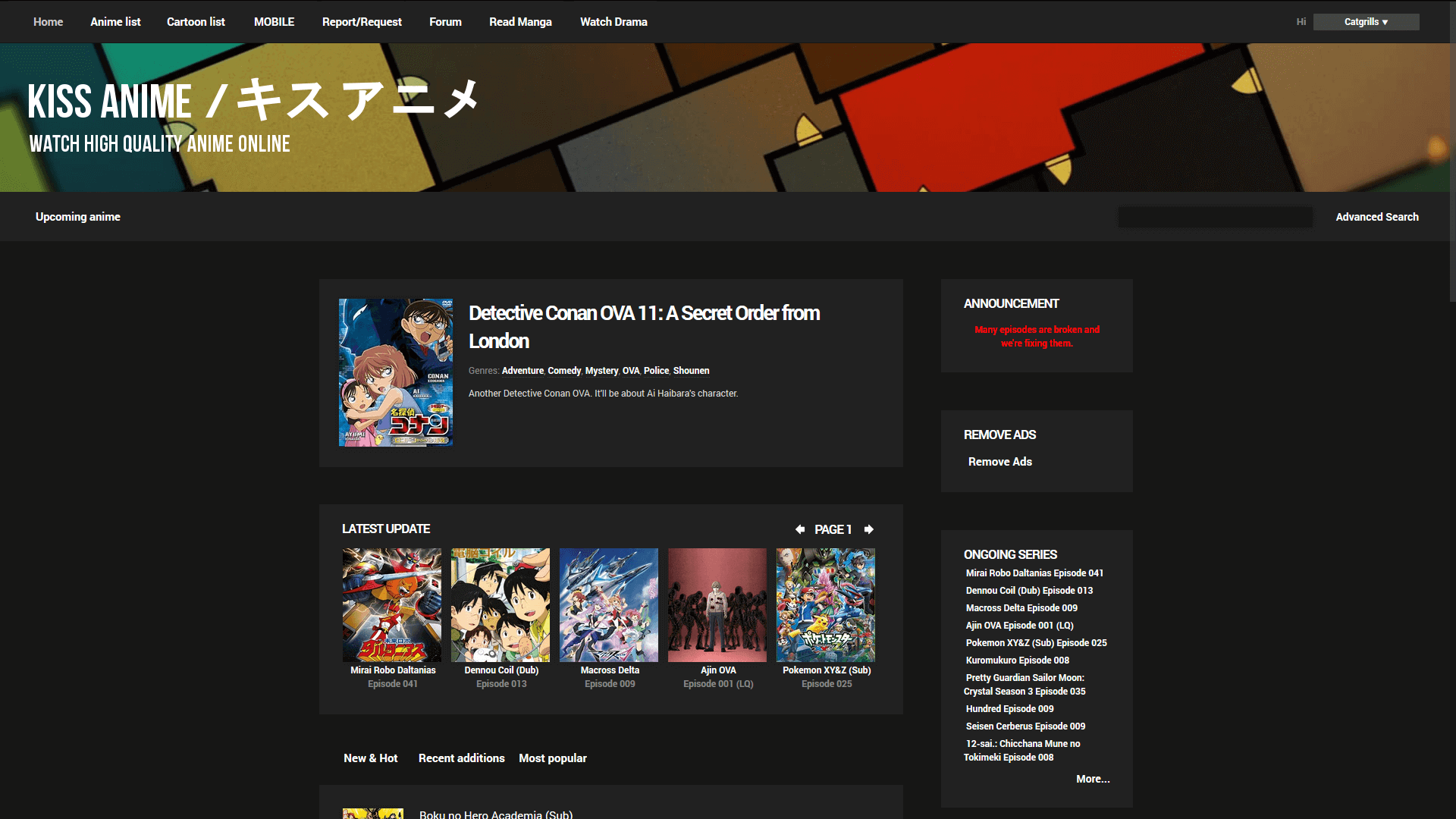 Kissanime script, Matcha