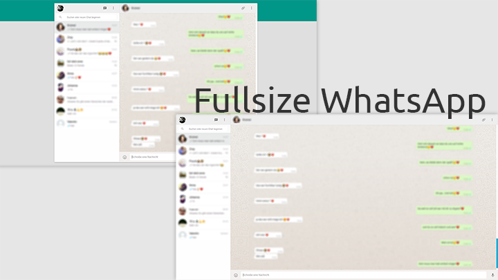 Fullsize WhatsApp Web